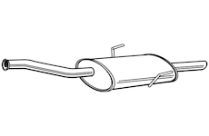 Střední tlumič výfuku WALKER 22545