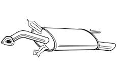 Zadní tlumič výfuku WALKER 22577