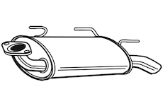 Zadní tlumič výfuku WALKER 22582