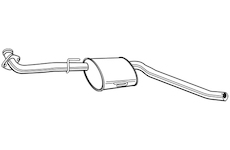 Střední tlumič výfuku WALKER 22583