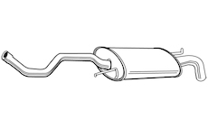 Zadní tlumič výfuku WALKER 22584