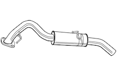 Zadní tlumič výfuku WALKER 22587