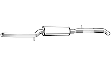 Střední tlumič výfuku WALKER 22591