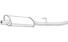 Střední tlumič výfuku WALKER 22593