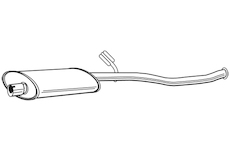 Střední tlumič výfuku WALKER 22599