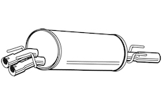 Zadní tlumič výfuku WALKER 22621