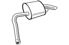 Zadní tlumič výfuku WALKER 22641