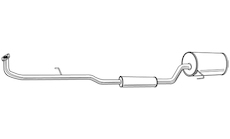 Zadní tlumič výfuku WALKER 22651