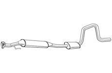 Střední tlumič výfuku WALKER 22662
