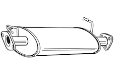 Střední tlumič výfuku WALKER 22671