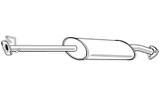 Střední tlumič výfuku WALKER 22675