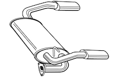 Zadní tlumič výfuku WALKER 22676