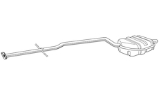 Zadní tlumič výfuku WALKER 22684