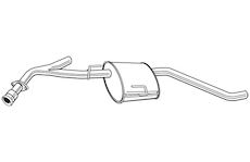 Střední tlumič výfuku WALKER 22689