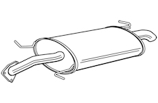 Zadní tlumič výfuku WALKER 22695