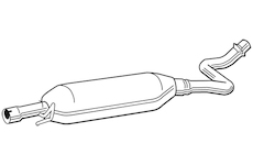 Střední tlumič výfuku WALKER 22711