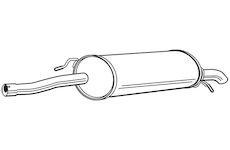 Zadní tlumič výfuku WALKER 22716