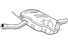 Zadní tlumič výfuku WALKER 22723