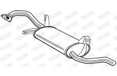 Zadni tlumic vyfuku WALKER 22743