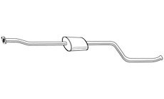 Střední tlumič výfuku WALKER 22754