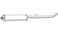 Střední tlumič výfuku WALKER 22760