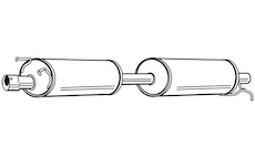 Střední tlumič výfuku WALKER 22762