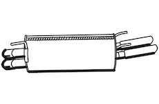 Zadní tlumič výfuku WALKER 22777