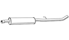 Střední tlumič výfuku WALKER 22779