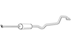 Střední tlumič výfuku WALKER 22782