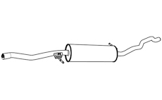 Střední tlumič výfuku WALKER 22801