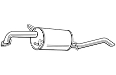 Zadní tlumič výfuku WALKER 22818