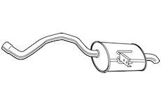 Zadní tlumič výfuku WALKER 22840