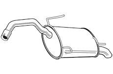 Zadní tlumič výfuku WALKER 22841
