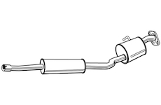 Zadní tlumič výfuku WALKER 22848