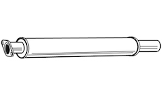 Střední tlumič výfuku WALKER 22853