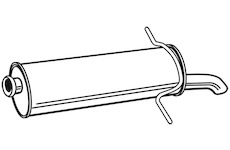 Zadní tlumič výfuku WALKER 22867