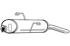 Zadní tlumič výfuku WALKER 22870