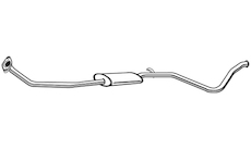 Střední tlumič výfuku WALKER 22890