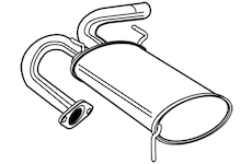 Zadní tlumič výfuku WALKER 22904