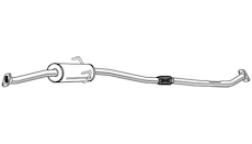 Střední tlumič výfuku WALKER 22906