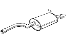 Zadní tlumič výfuku WALKER 22916