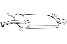 Zadní tlumič výfuku WALKER 22947