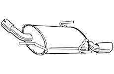 Zadní tlumič výfuku WALKER 22960