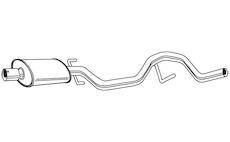 Střední tlumič výfuku WALKER 22966