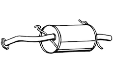 Zadní tlumič výfuku WALKER 22989