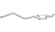 Střední tlumič výfuku WALKER 23000