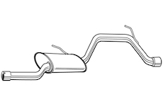 Zadní tlumič výfuku WALKER 23024