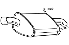 Zadní tlumič výfuku WALKER 23032