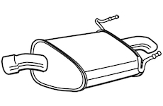 Zadní tlumič výfuku WALKER 23033