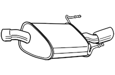 Zadní tlumič výfuku WALKER 23034